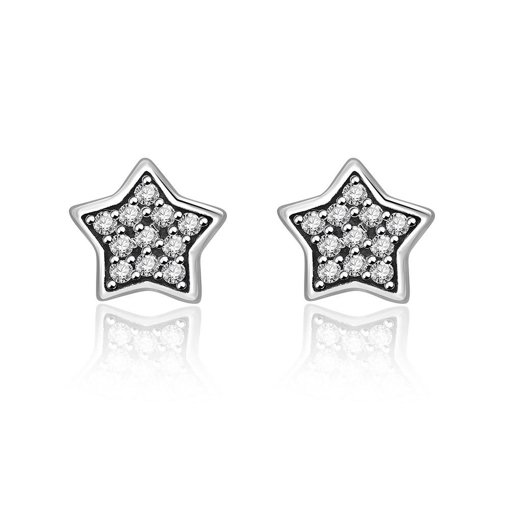 925 Sterling Silver Star Ear Studs